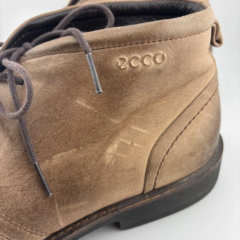 ECCO Chukka Boots‎ 42 Tan Good Leather Lace Up Casual (1922)